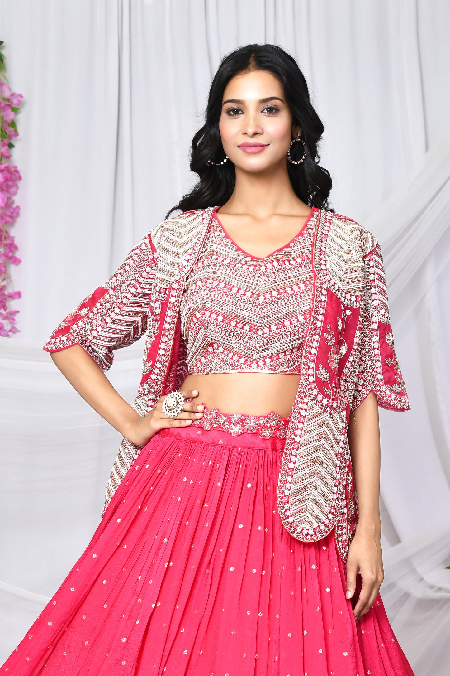 Oviya Jacket Lehenga Set