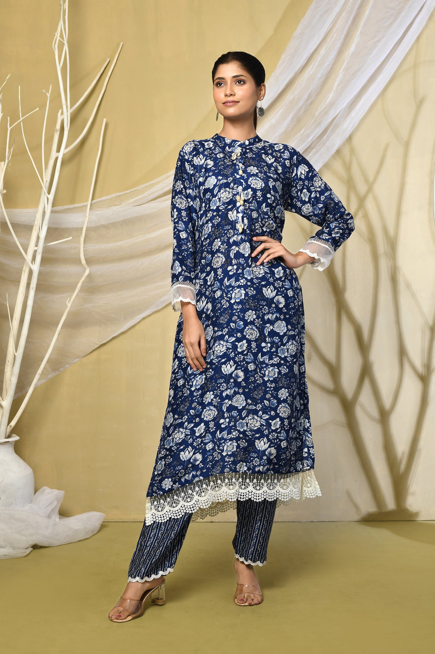 Avani Dual Print Kurti Pant Set