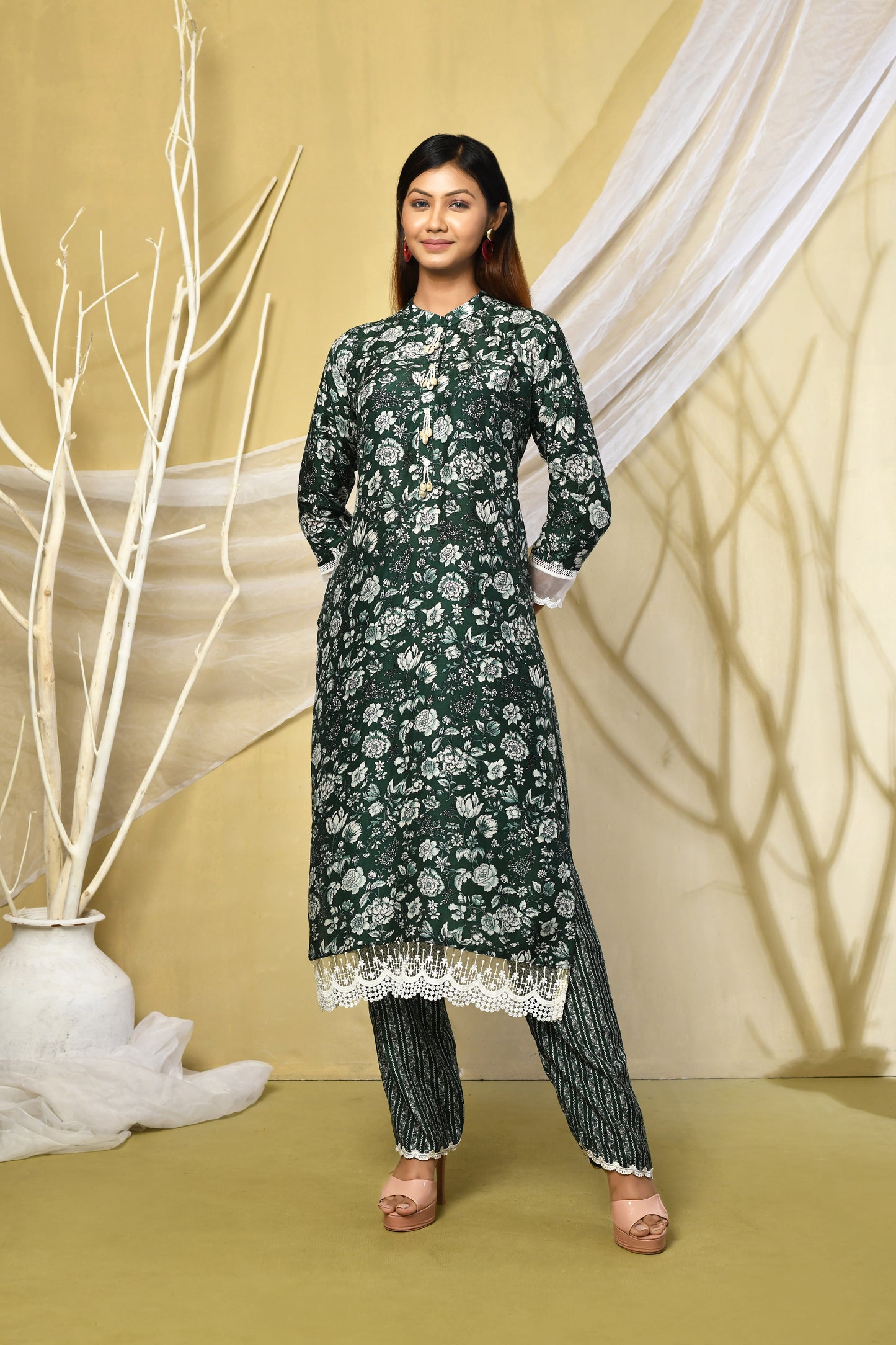 Avani Dual Print Kurti Pant Set