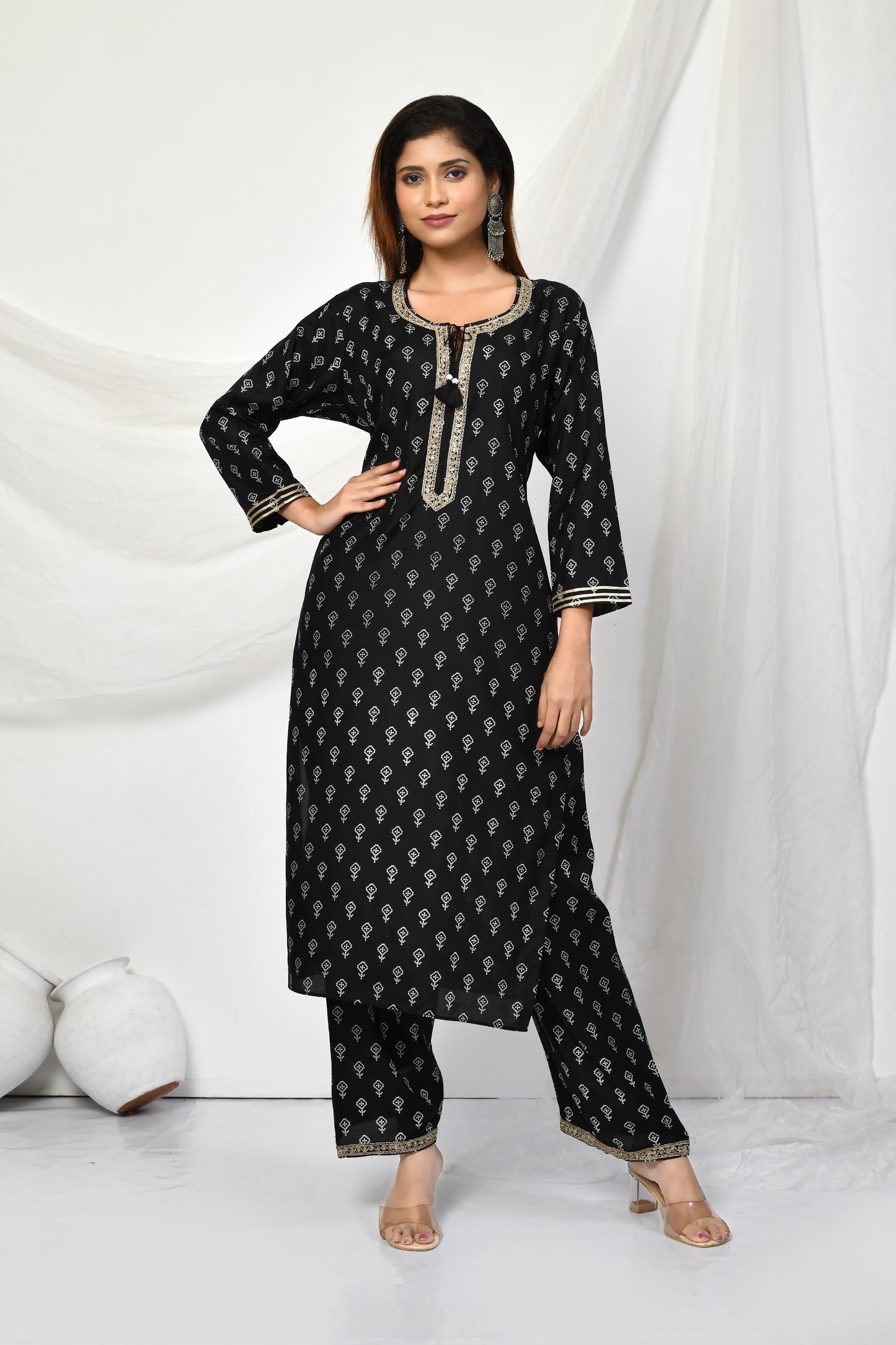 Banni Bandhej Kurti Pant Set