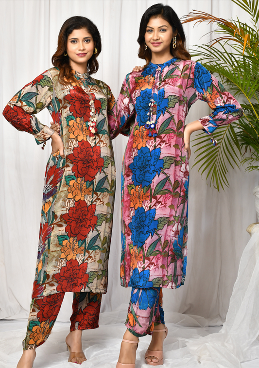 Eshita Multicoloured Kurti Pant Set