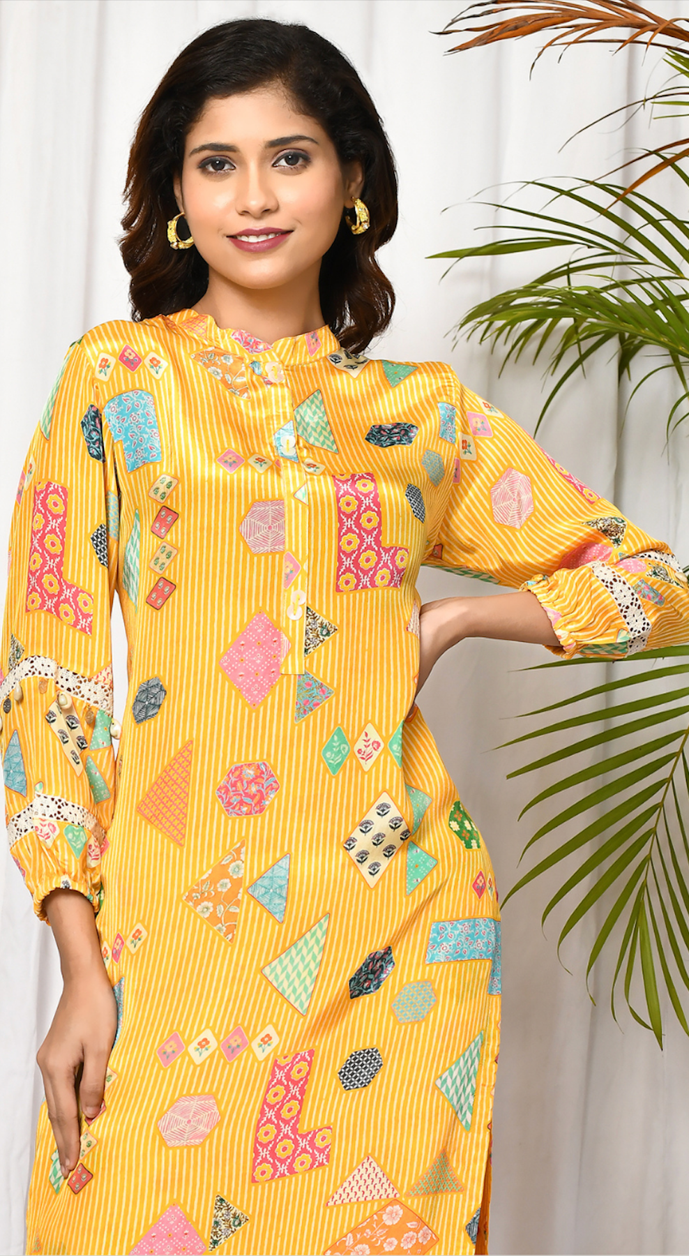 Aisha Multicolour Delight Kurti Pant Set