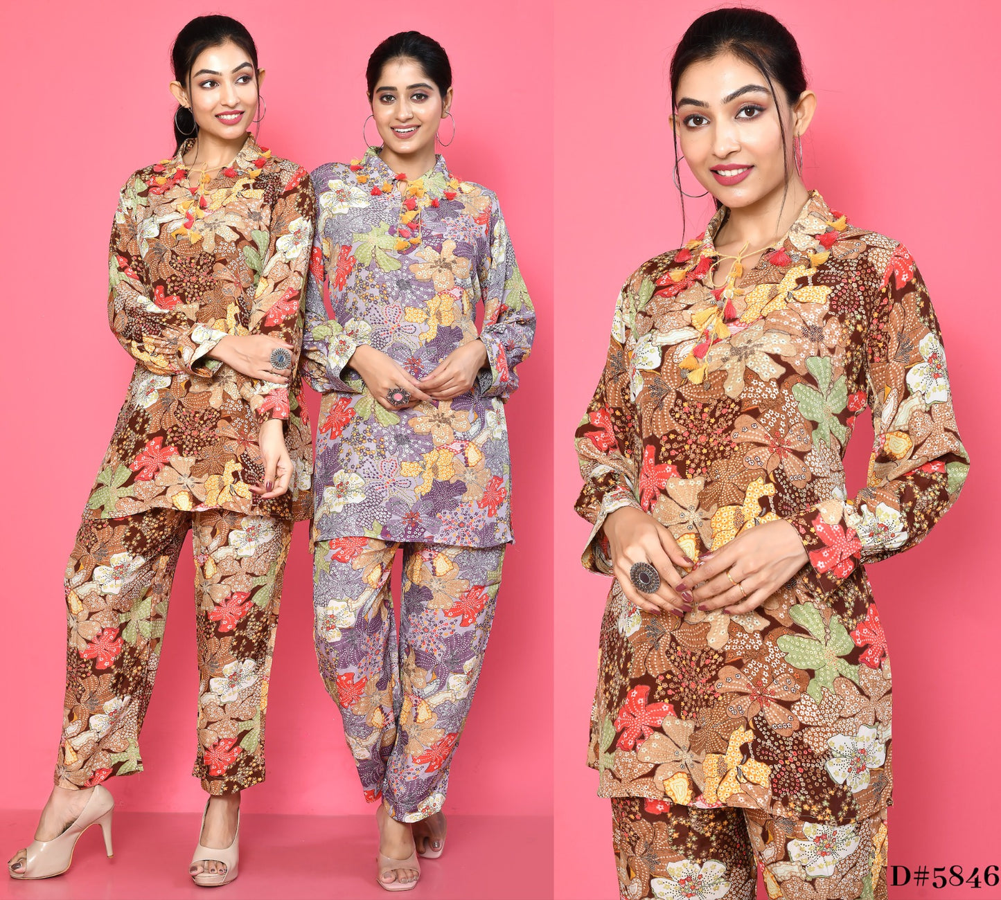 Vaani Floral Cotton Silk Coord Set